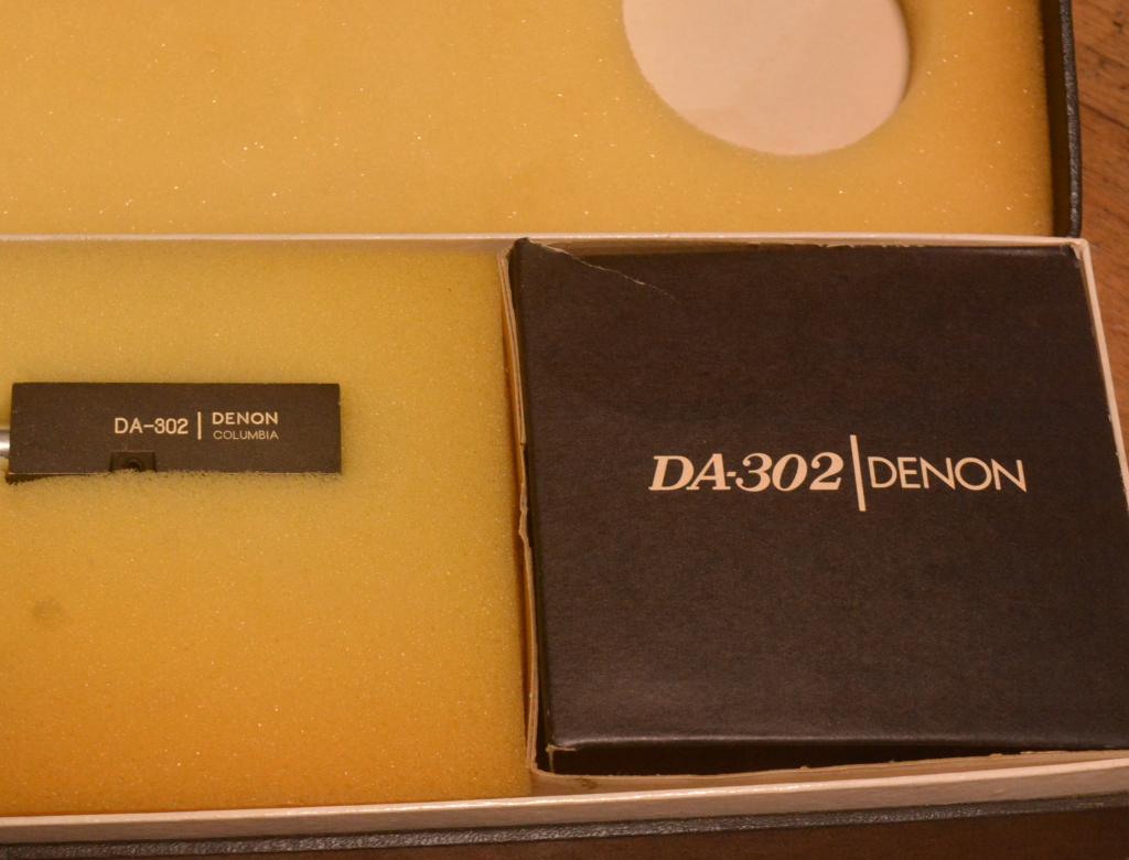 Nippon Columbia Denon DA-302 tonearm with original headshell, boix * PERFECT