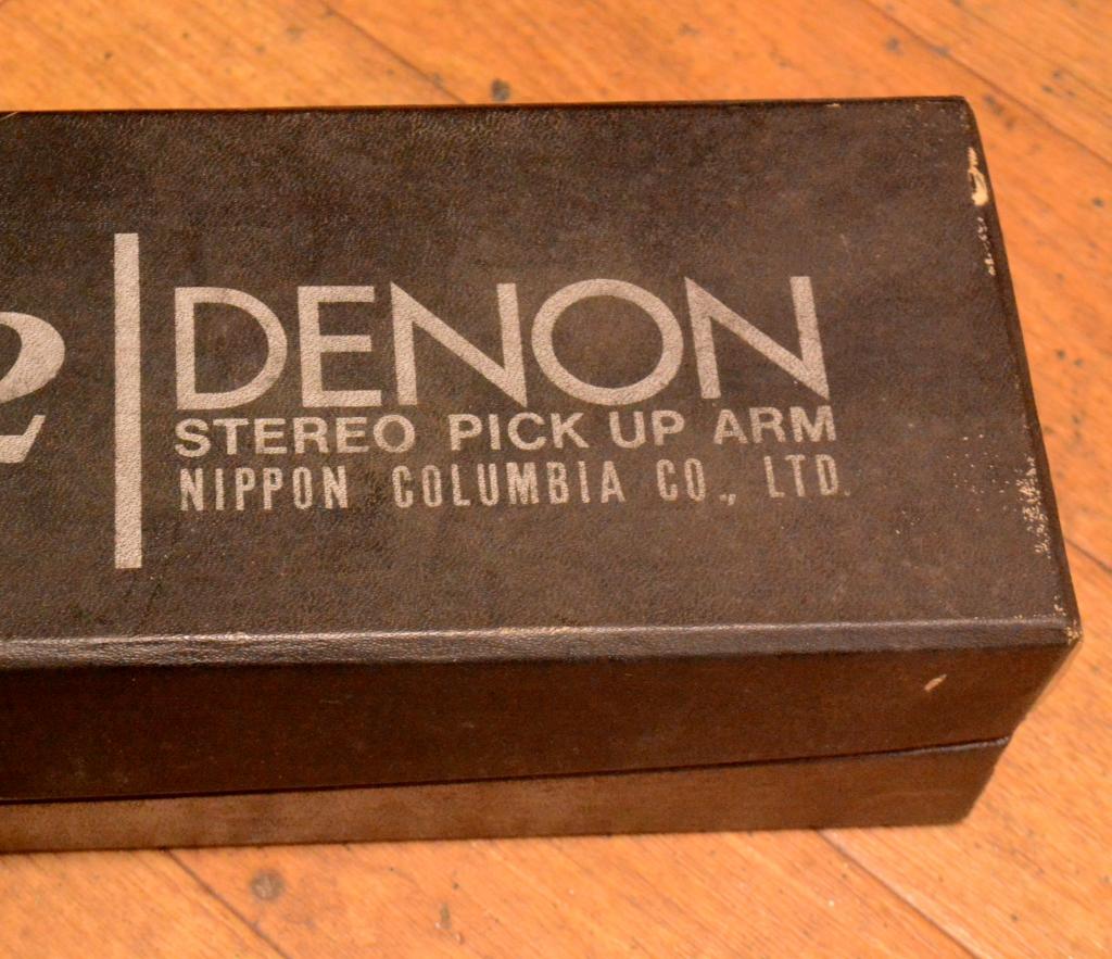 Nippon Columbia Denon DA-302 tonearm with original headshell, boix * PERFECT