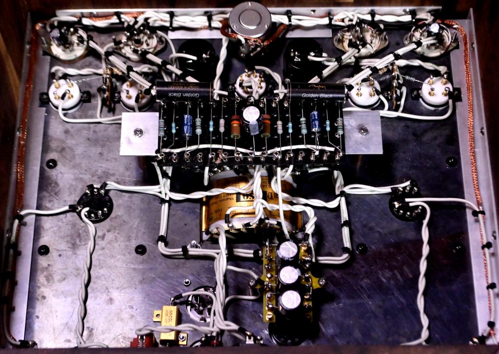 2A3 PSE tube amplifier with special order made transformer and walnut case