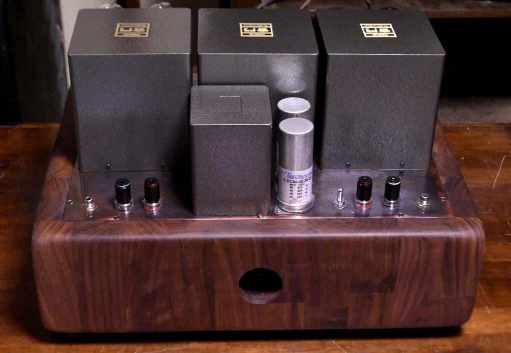 2A3 PSE tube amplifier with special order made transformer and walnut case