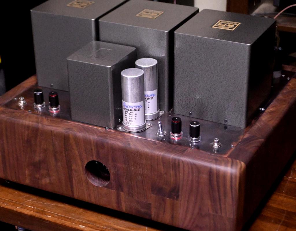 2A3 PSE tube amplifier with special order made transformer and walnut case