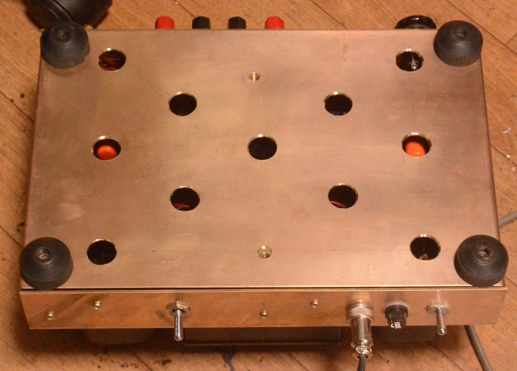 Special order made 2A3/45 SE stereo tube amplifier with gunmetal chassis