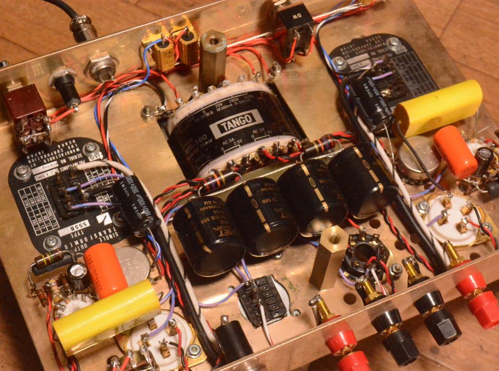 Special order made 2A3/45 SE stereo tube amplifier with gunmetal chassis