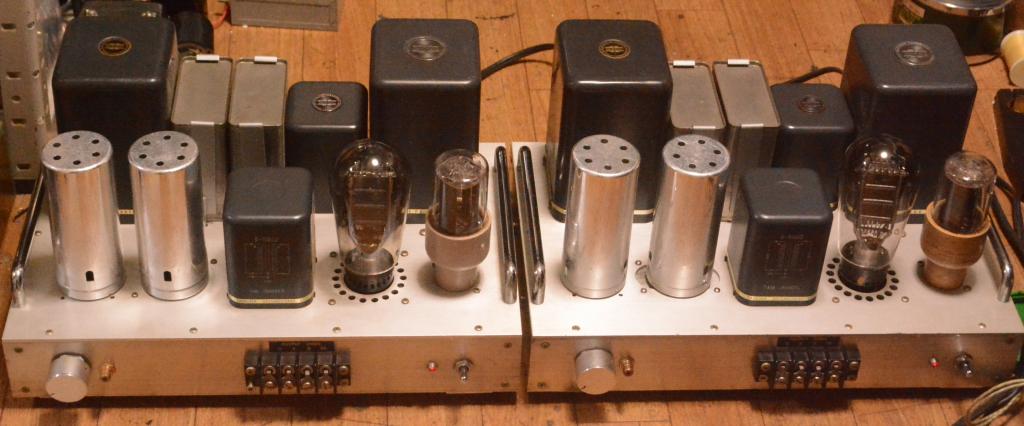 Western Electric 91B type PX25 SE stereo tube amplifier class A1 with All Tamura transformer