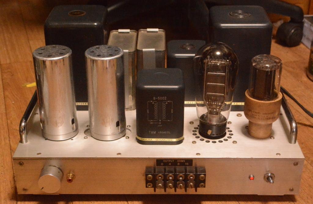 Western Electric 91B type PX25 SE stereo tube amplifier class A1 with All Tamura transformer