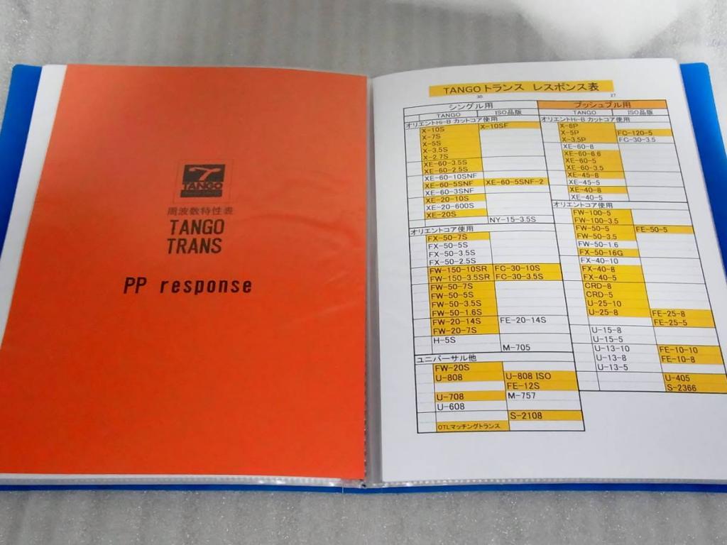 Hirata TANGO, ISO Tango transformer catalogue, information and datasheet for all