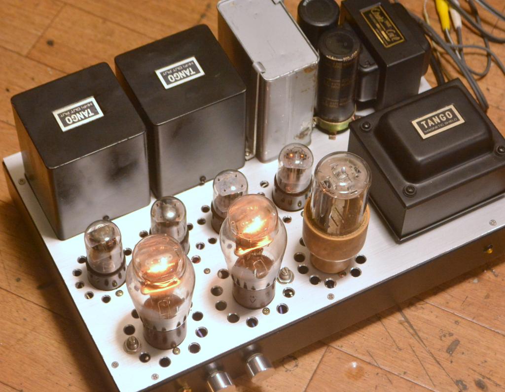 Special order made VT-62/801 stereo tube amplifier ALL TANGO transformer