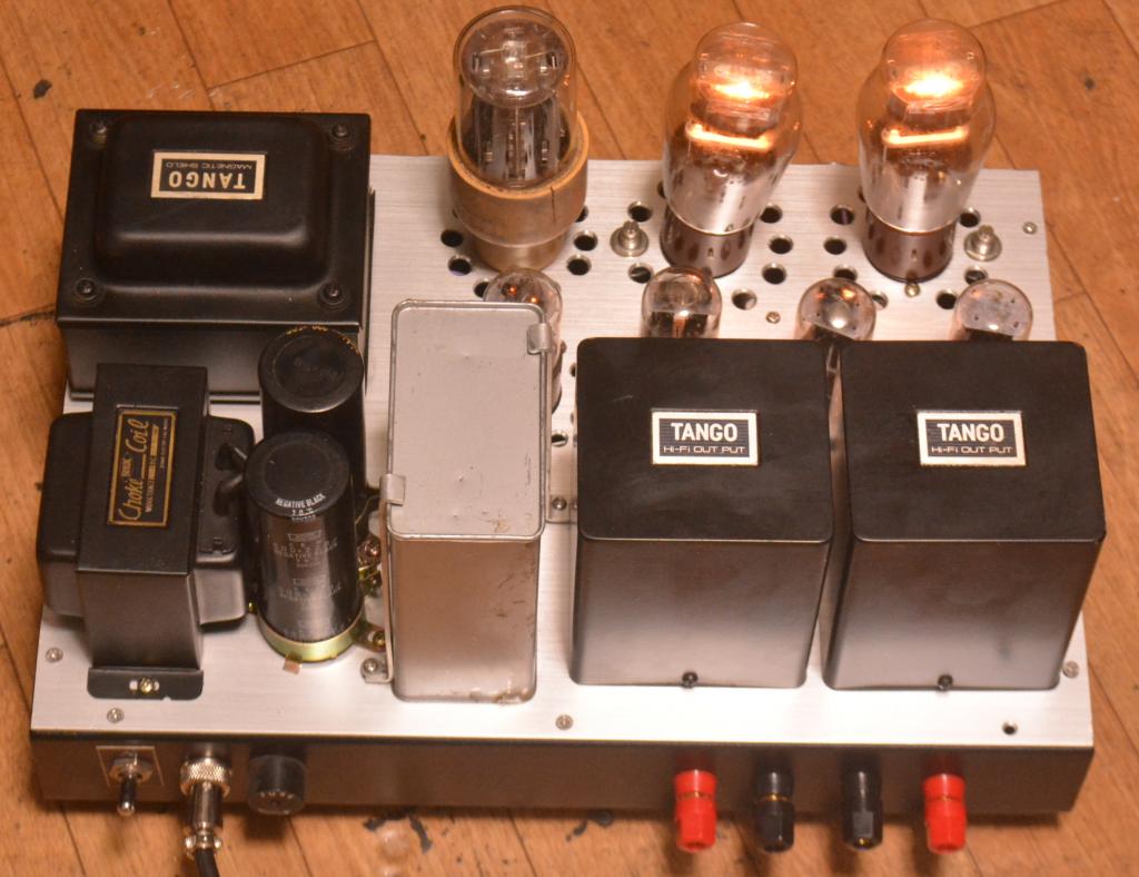 Special order made VT-62/801 stereo tube amplifier ALL TANGO transformer