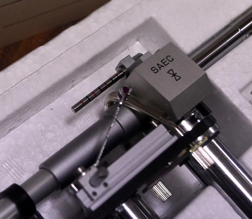 SAEC WE-8000st long straight tonearm with original box, cable, template