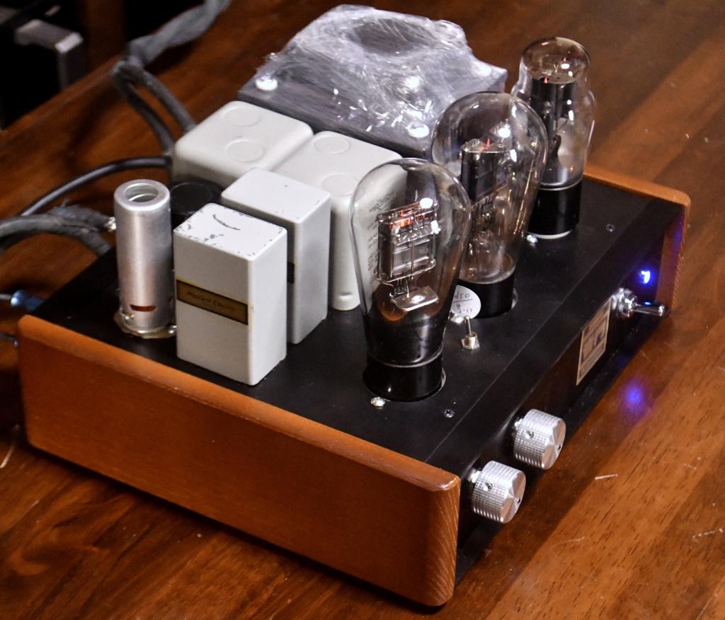 46/47 SE tube amplifier with Western electric output transformer, Bluetooth receiver embedded