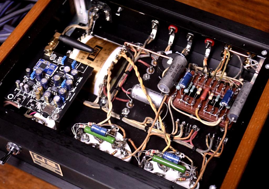 46/47 SE tube amplifier with Western electric output transformer, Bluetooth receiver embedded