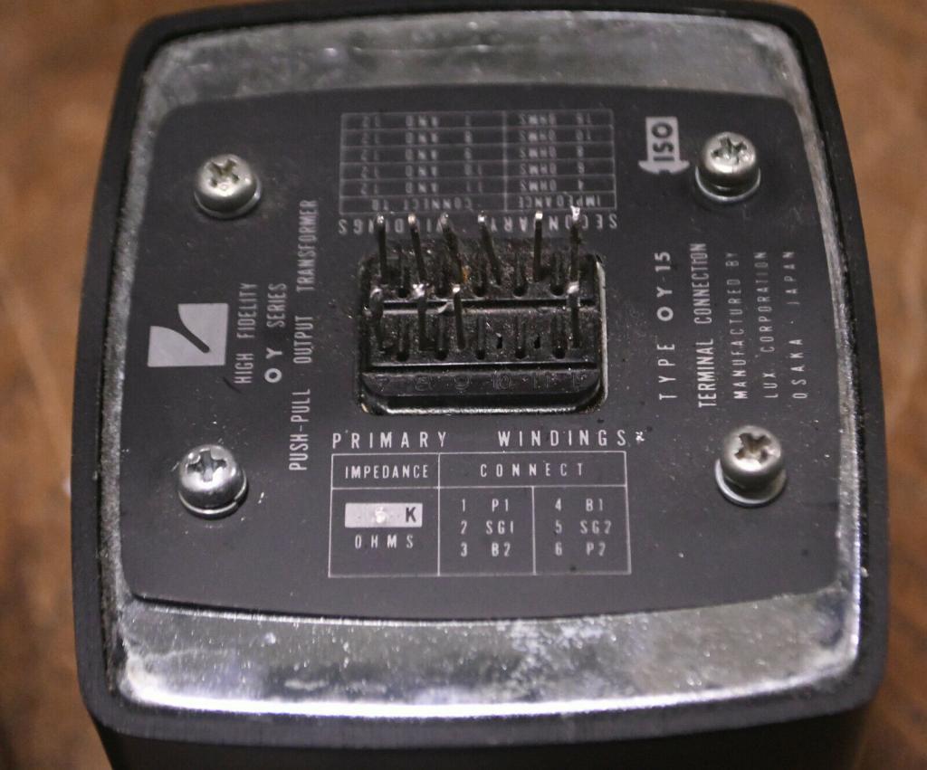 One full set Luxman OY-15-5 x 2 and 1 choke 5H for 300B, 45, 2A3, VT-52