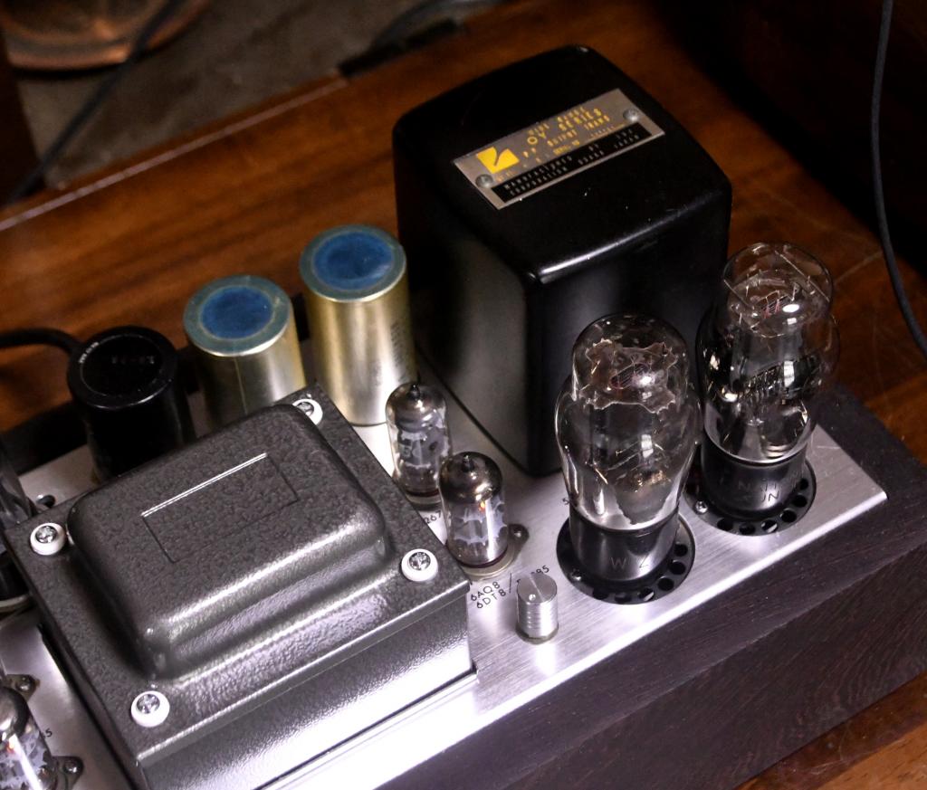 45PP stereo tube amp with LUXMAN output transformer wenge wood case * 117V input