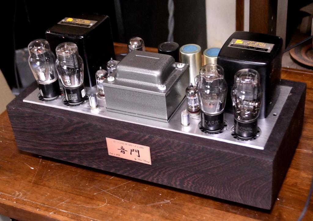45PP stereo tube amp with LUXMAN output transformer wenge wood case * 117V input