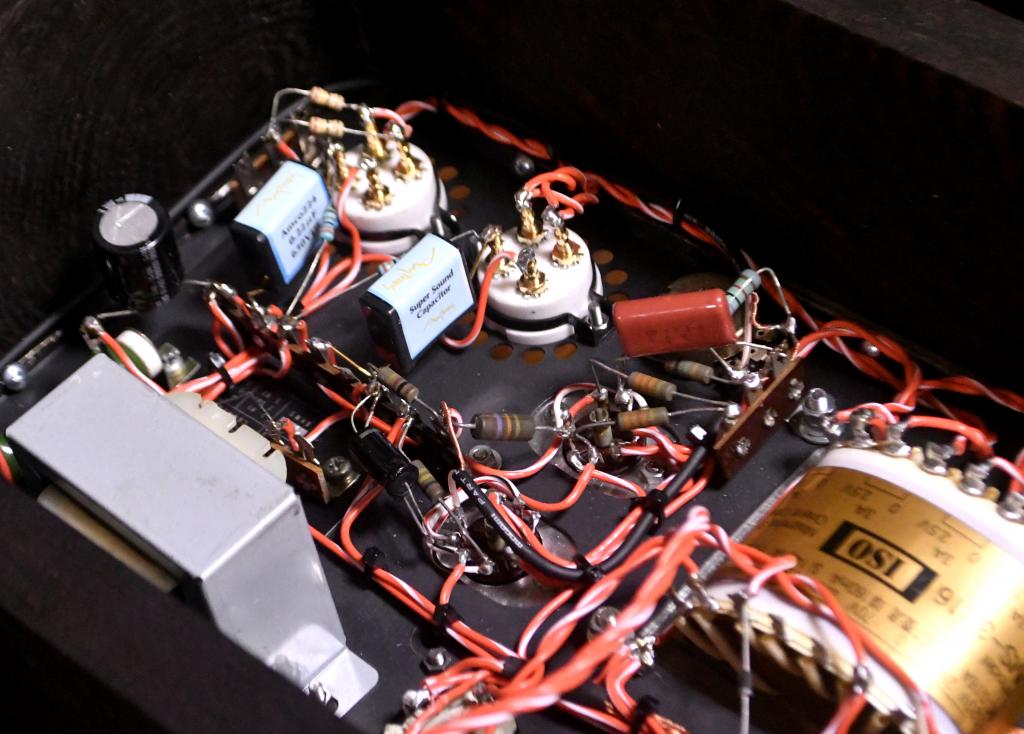 45PP stereo tube amp with LUXMAN output transformer wenge wood case * 117V input