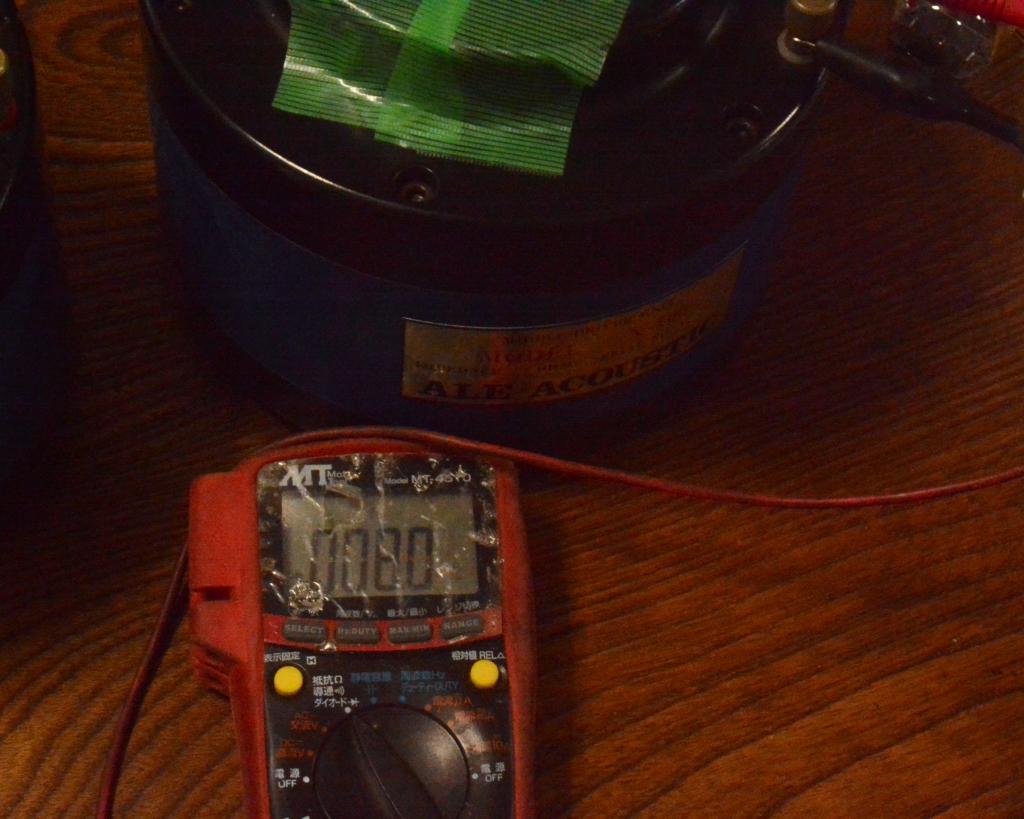 Pair ALE Accoustic X-100 for mid-low range * checked by ALE Acoustic 60-1000Hz * matching pair