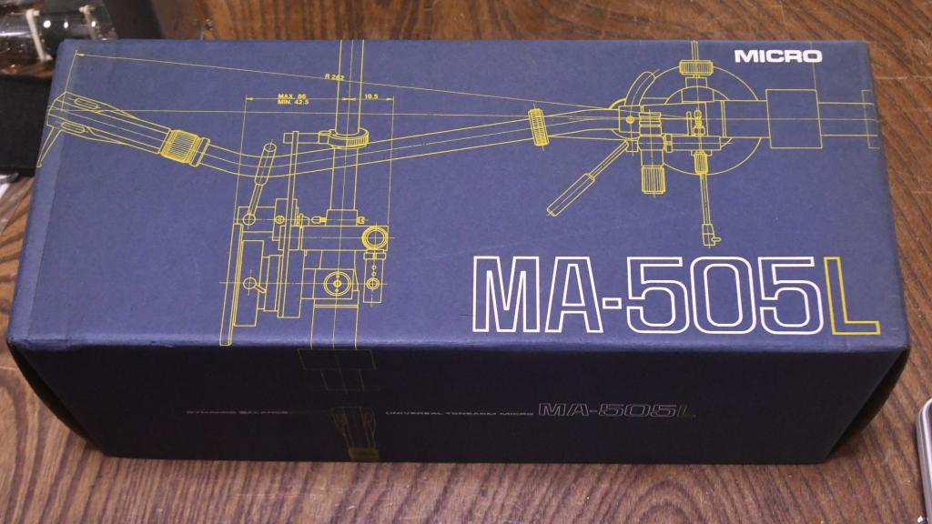 Micro seiki MA-505L long type tonearm with original box, cable