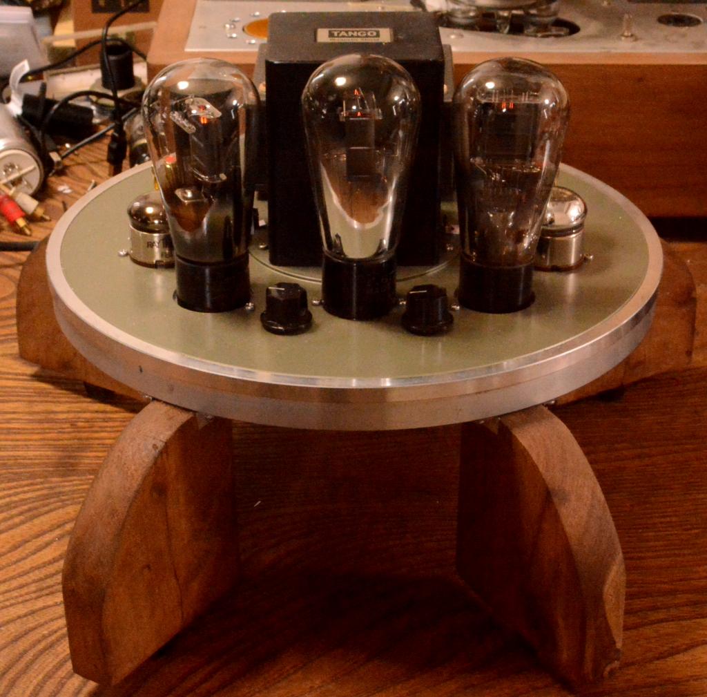 46 SE tube amplifier with　Sachsenwerk transformer driving tube 717A