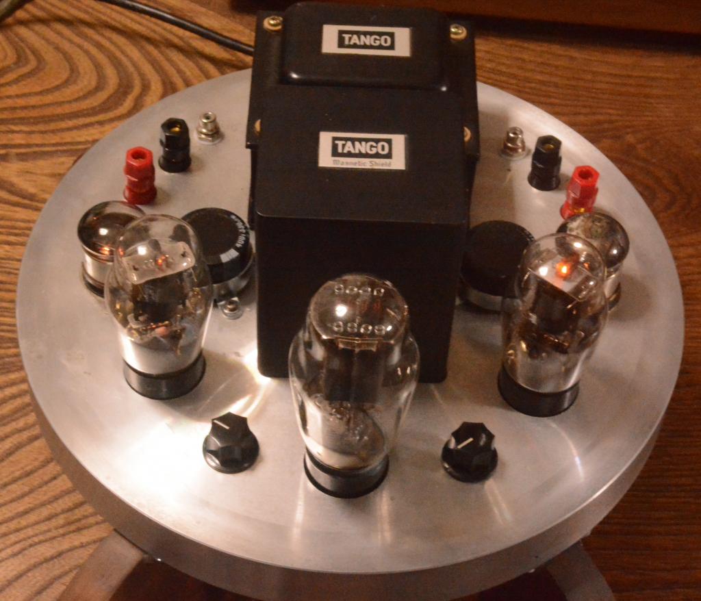 42 SE tube amplifier with　Sachsenwerk transformer driving tube 717A