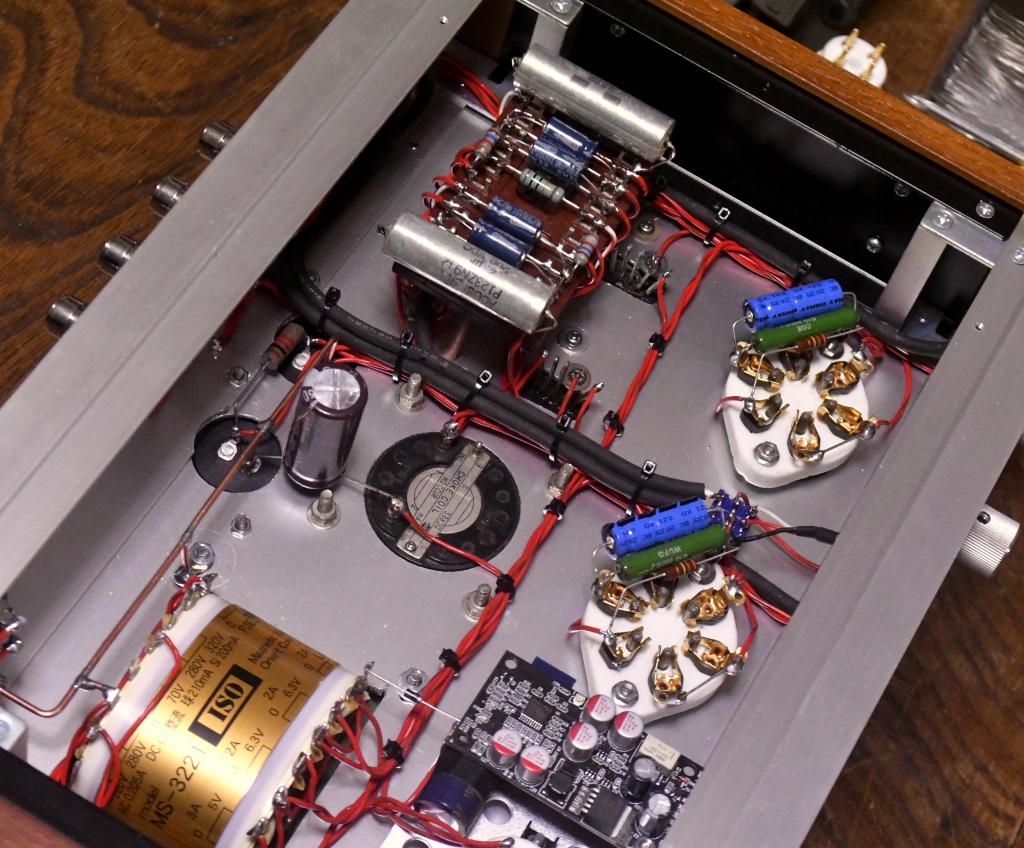 42 SE tube amplifier with Western electric output transformer, Bluetooth receiver embedded