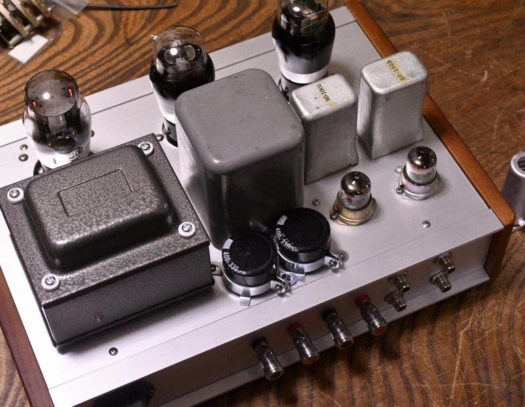 42 SE tube amplifier with Western electric output transformer, Bluetooth receiver embedded