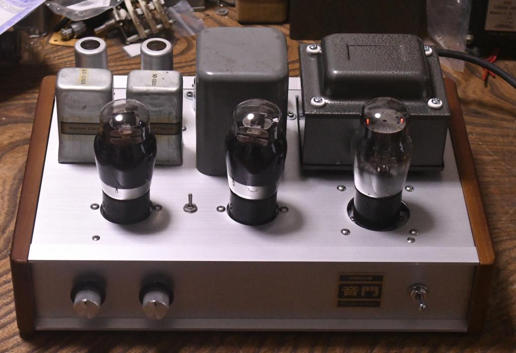 42 SE tube amplifier with Western electric output transformer, Bluetooth receiver embedded