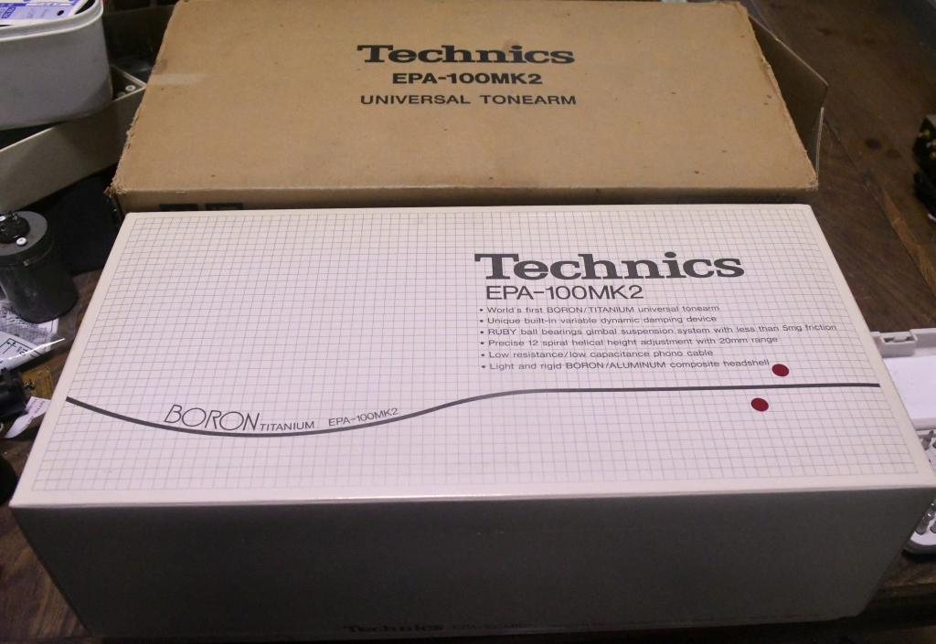 Technics EPA-100 MK2 tonearm boron titanium with original box * MINT