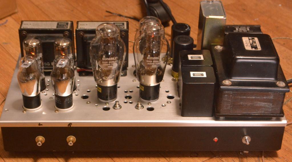 300B SE stereo tube amplifier class A1 with ALL Hirata TANGO transformer