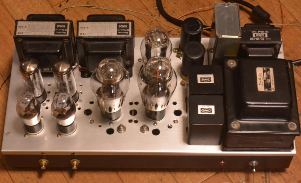 300B SE stereo tube amplifier class A1 with ALL Hirata TANGO transformer