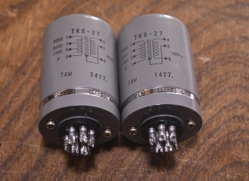 Tamura TKS-27 input, line transformer for CD, step up trans for MC cartridge