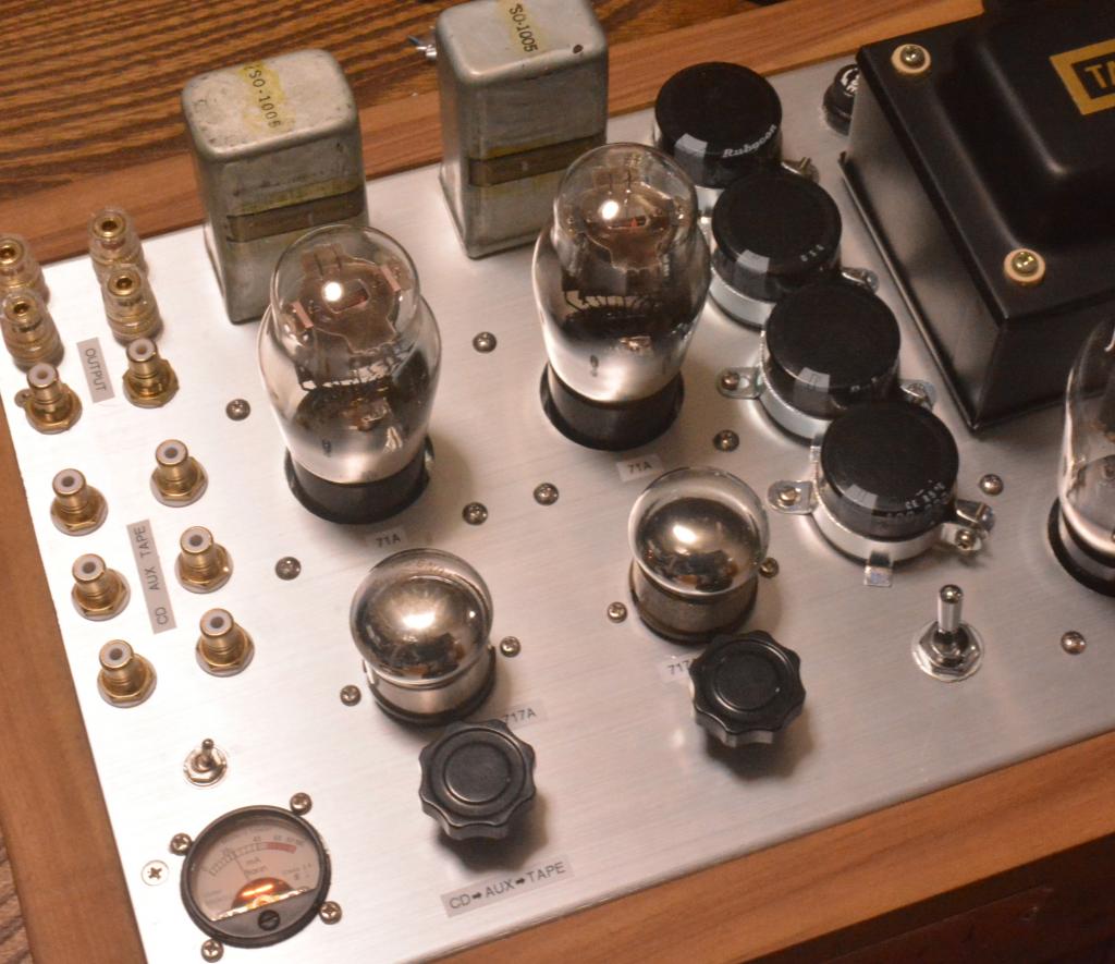 717A 71A SE tube amplifier special order made for high sensitive speaker system