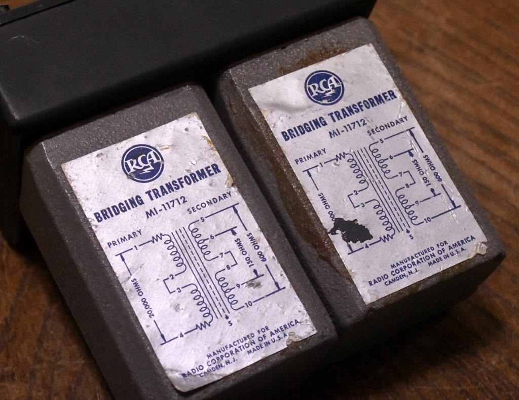 Early 50s year silver RCA MI-11712 step up transformer or CD line transformer