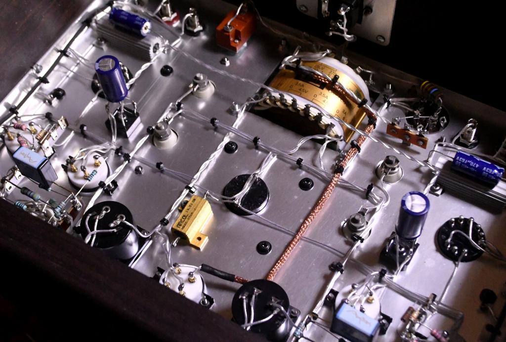 71A PSE stereo tube amp No NFB special order made Wnger wooden case