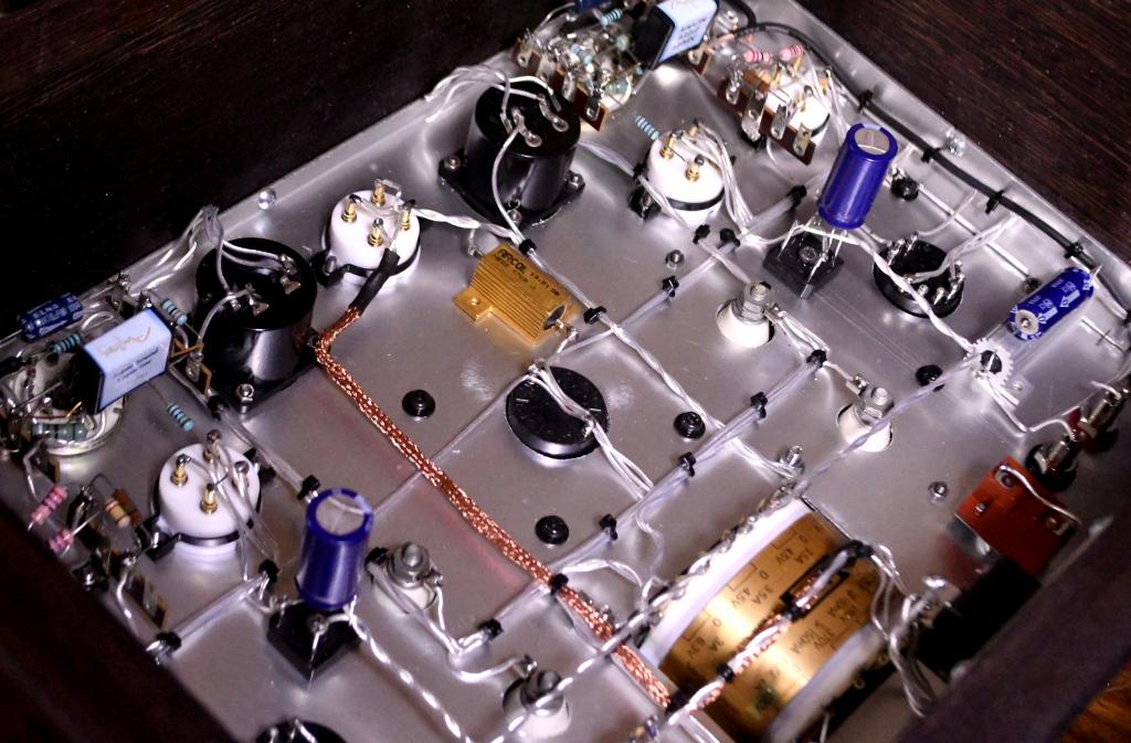 71A PSE stereo tube amp No NFB special order made Wnger wooden case