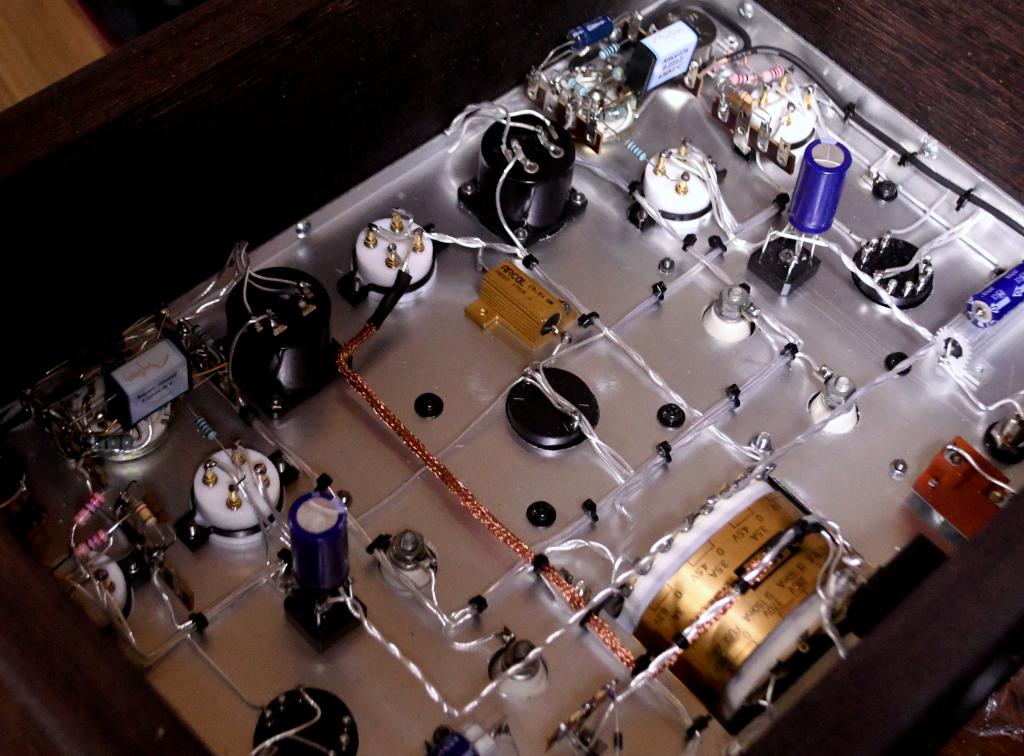 71A PSE stereo tube amp No NFB special order made Wnger wooden case