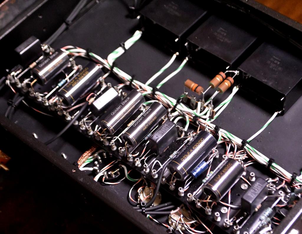 Special order made preamp with Finemet transformer attenuators, 300B as regulator tubes