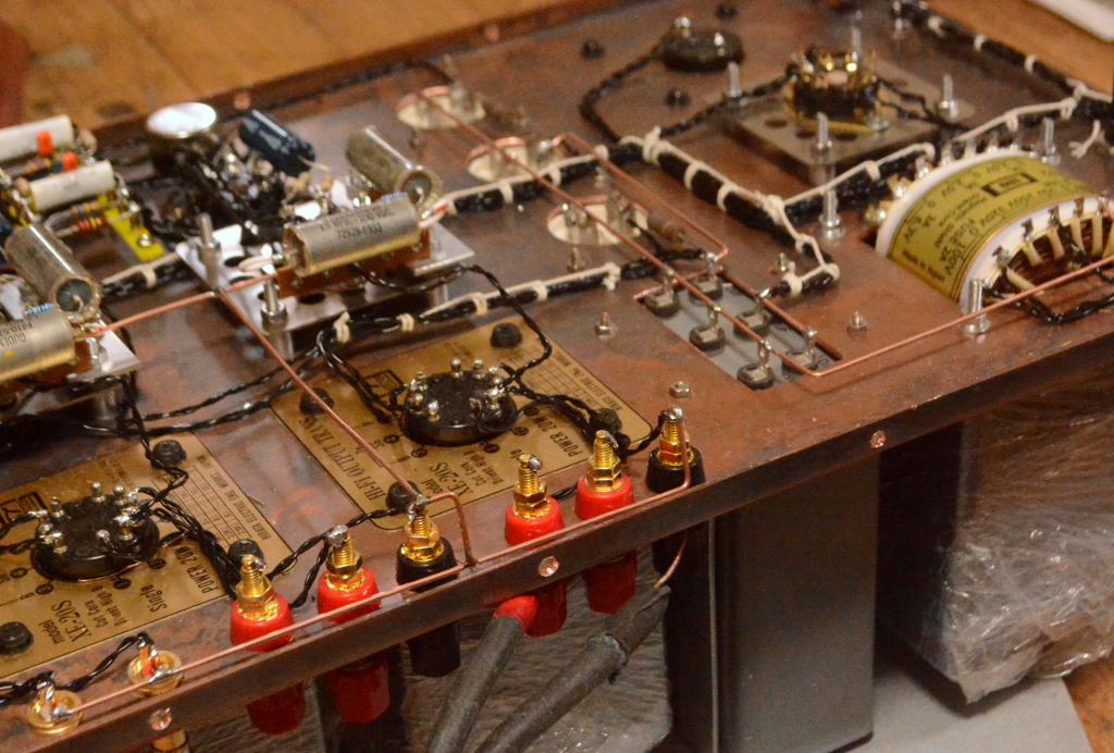 45 SE tube amplifier amp for mania with Walnut wooden case, pure silver wire, driving tube 717A