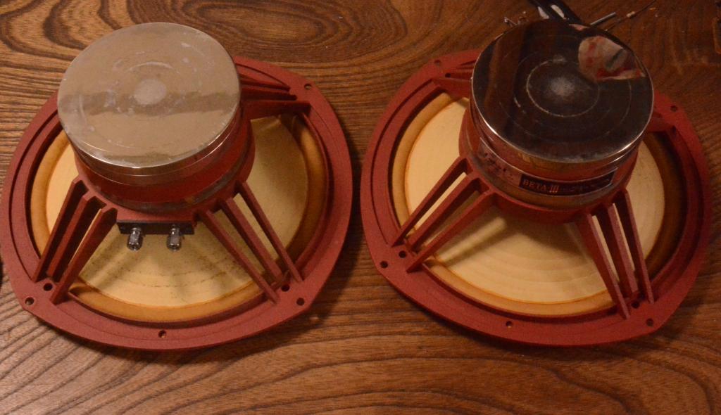 70s year PAIR Coral Beta 10A speaker 25cm double cone unit full range * Legend !