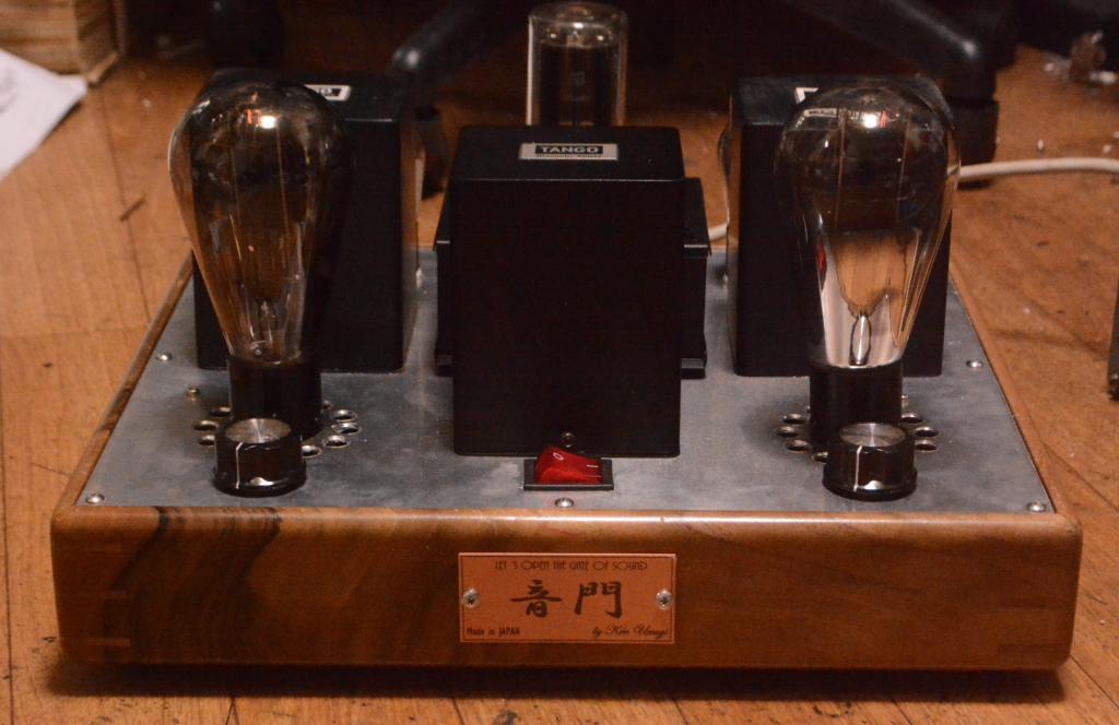 50 tube SE stereo amplifier pure class A1 with walnut wood case * driver tube 76