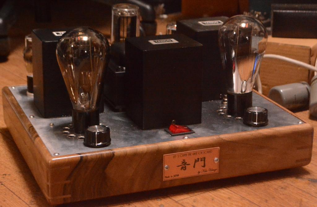 50 tube SE stereo amplifier pure class A1 with walnut wood case * driver tube 76