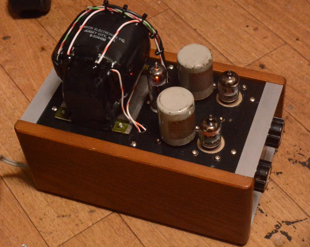  WE396A preamp tube amplifier with Ampex output transformer and KENYON power trans