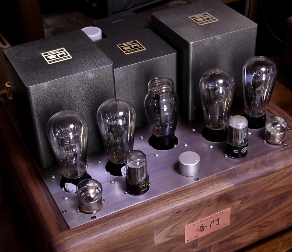 45 PSE tube amplifier with special order made X series transformer and walnut case