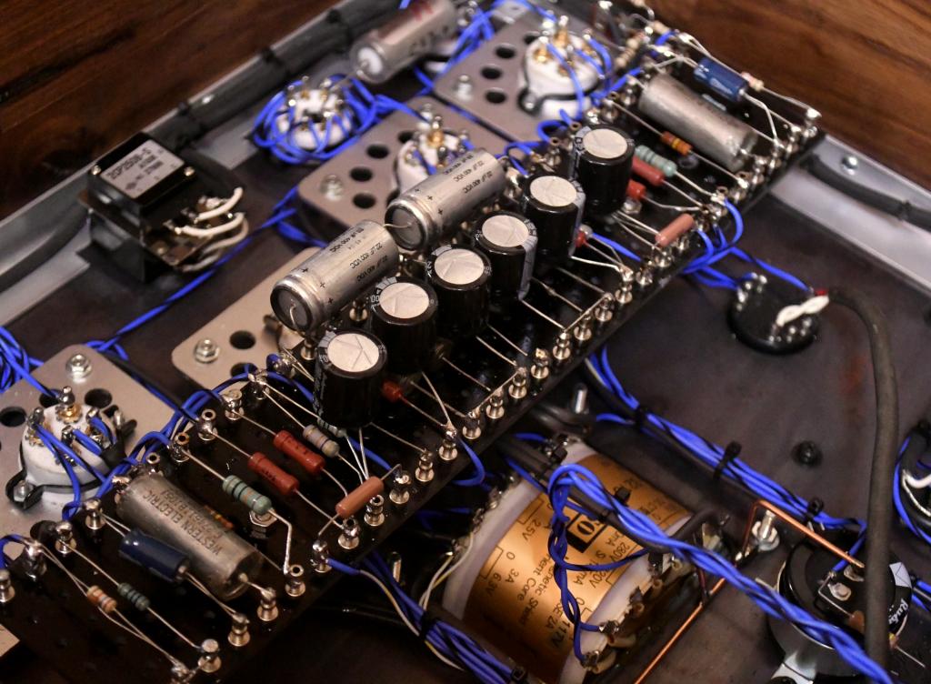 45 PSE tube amplifier with special order made X series transformer and walnut case