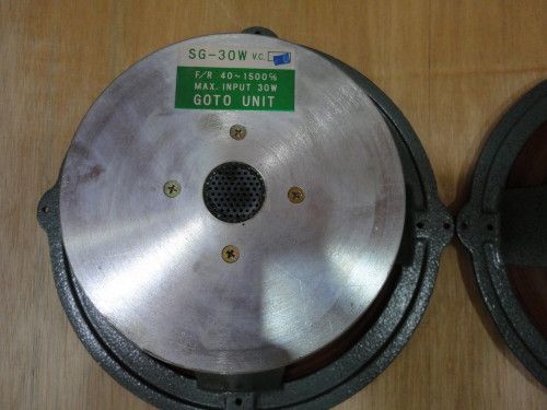 Pair GOTO UNIT 70s year woofer SG-30W * Ex RARE
