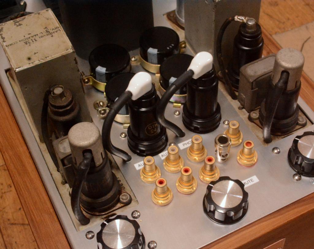 50s year Langevin 116B preamplifier matching pair with phono block * ALL 6J7 tubes