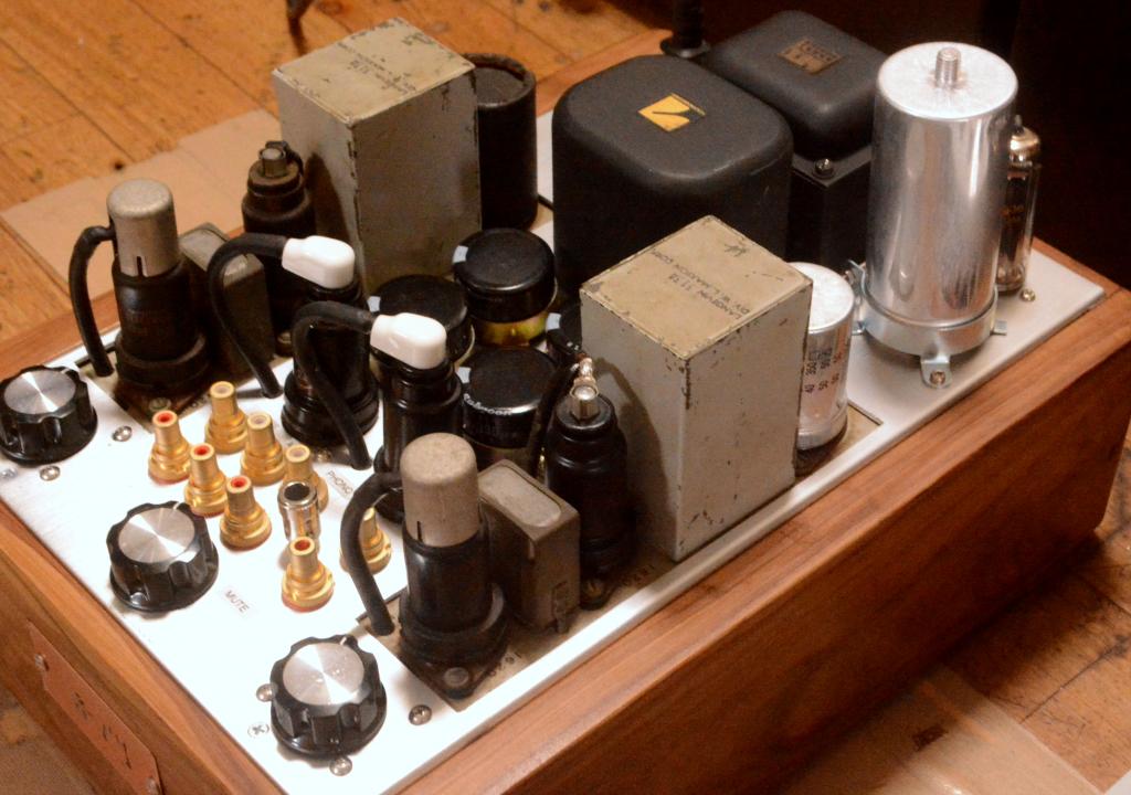 50s year Langevin 116B preamplifier matching pair with phono block * ALL 6J7 tubes