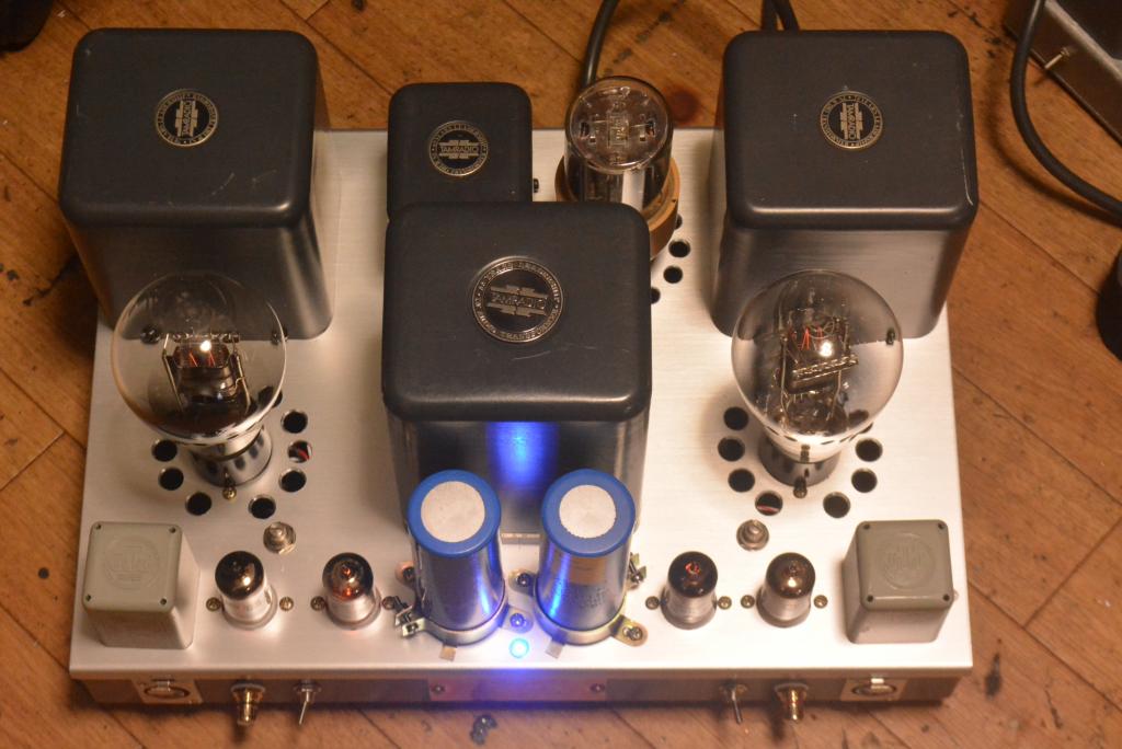 50 tube SE stereo amplifier pure class A1 * All transformer are TAMURA