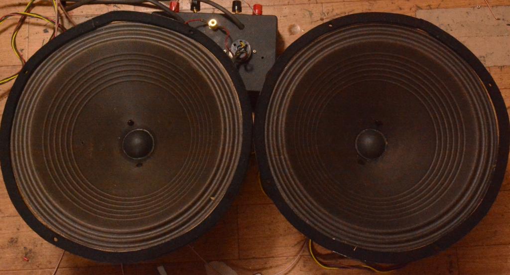 45 SE stereo tube amplifier with JENSEN A-12 (red logo) power supply embedded