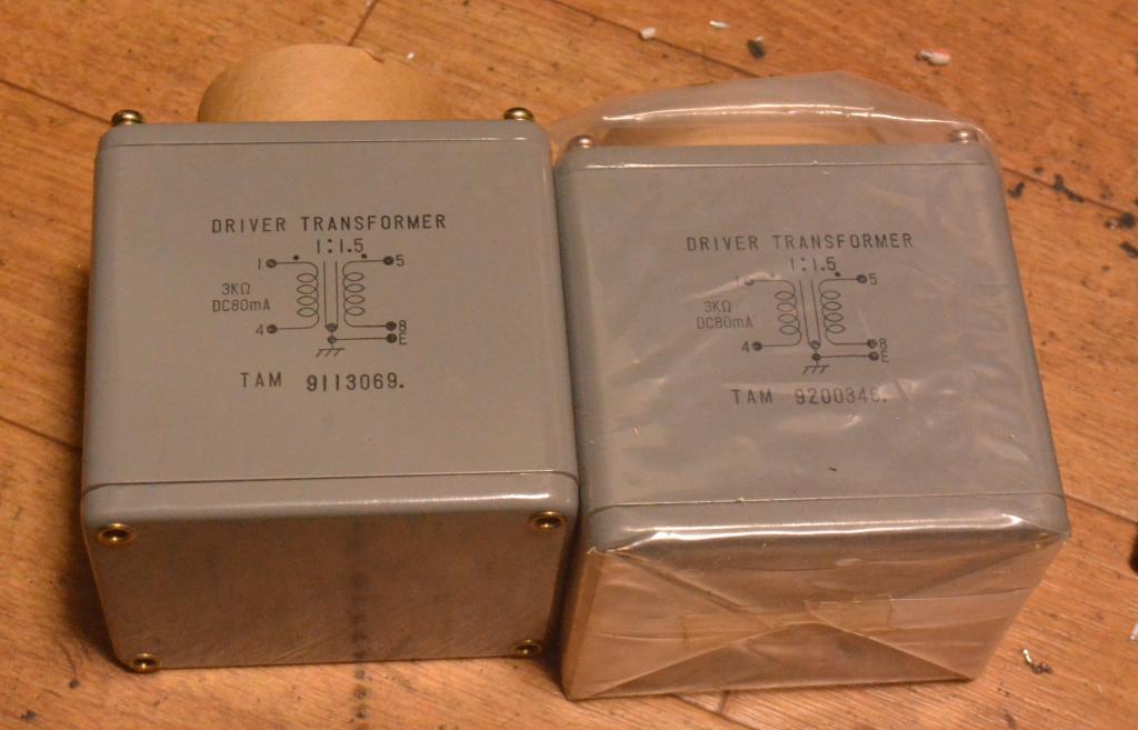 NOS Pair Early TAMURA SIT-3KM interstage transformer special order by SAKUMA * 3K/80mA