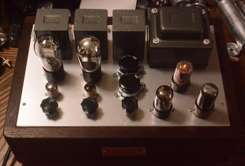 396A-71A tube pre-amplifier, voltage regulator 6SN7-6V6